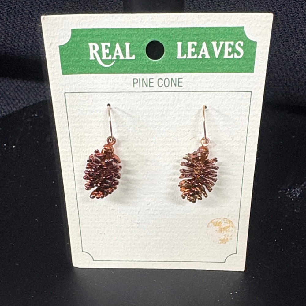 Pine Cone Earrings - nwt